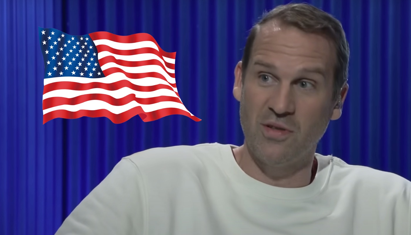 L'ancien international français Stephen Brun, ici accompagné du drapeau des États-Unis