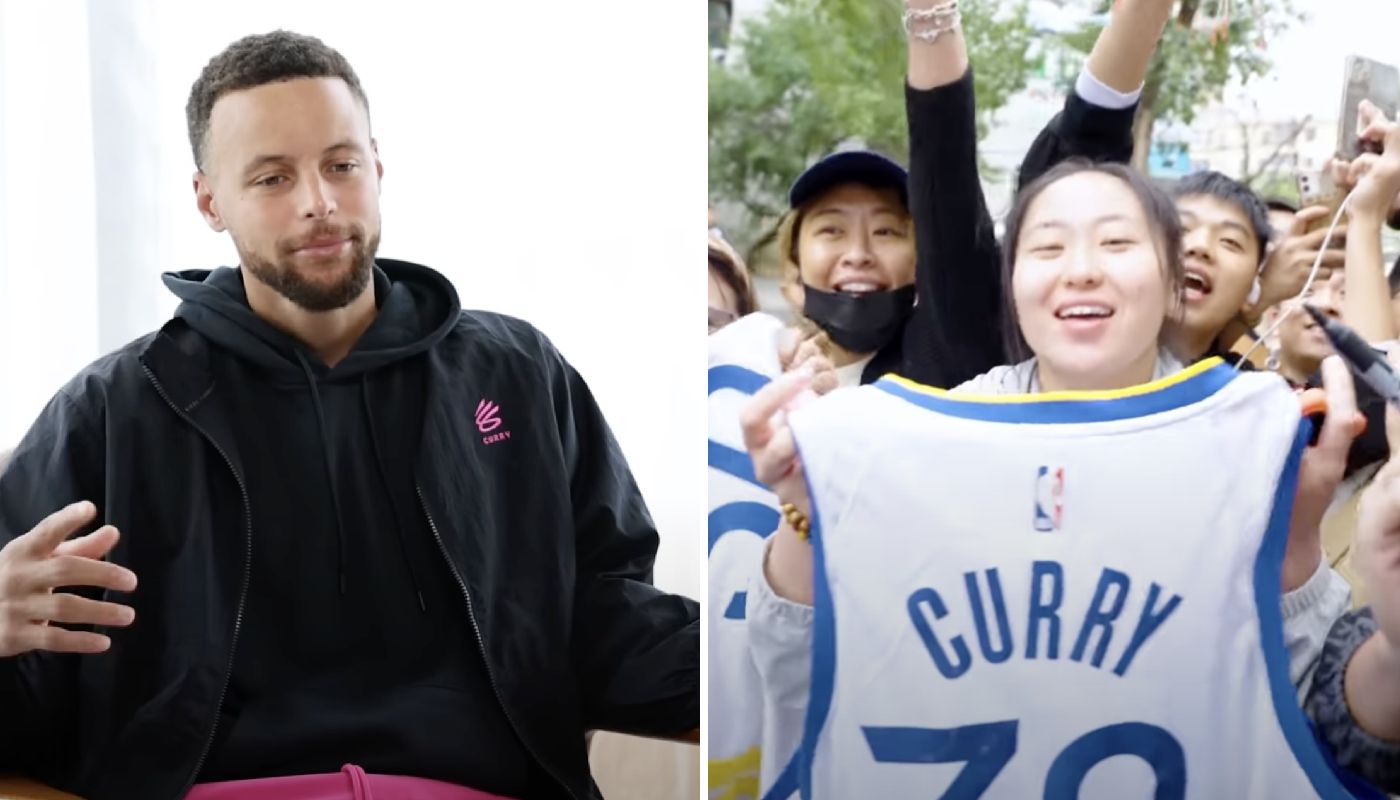 Stephen Curry et son public en Chine