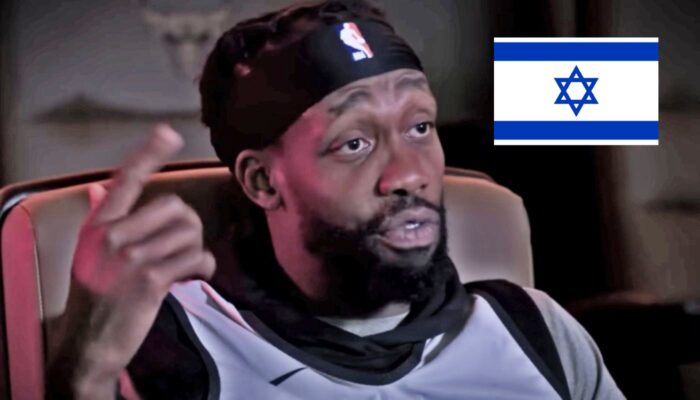 L'ancien joueur NBA Patrick Beverley, ici accompagné du drapeau d'Israël