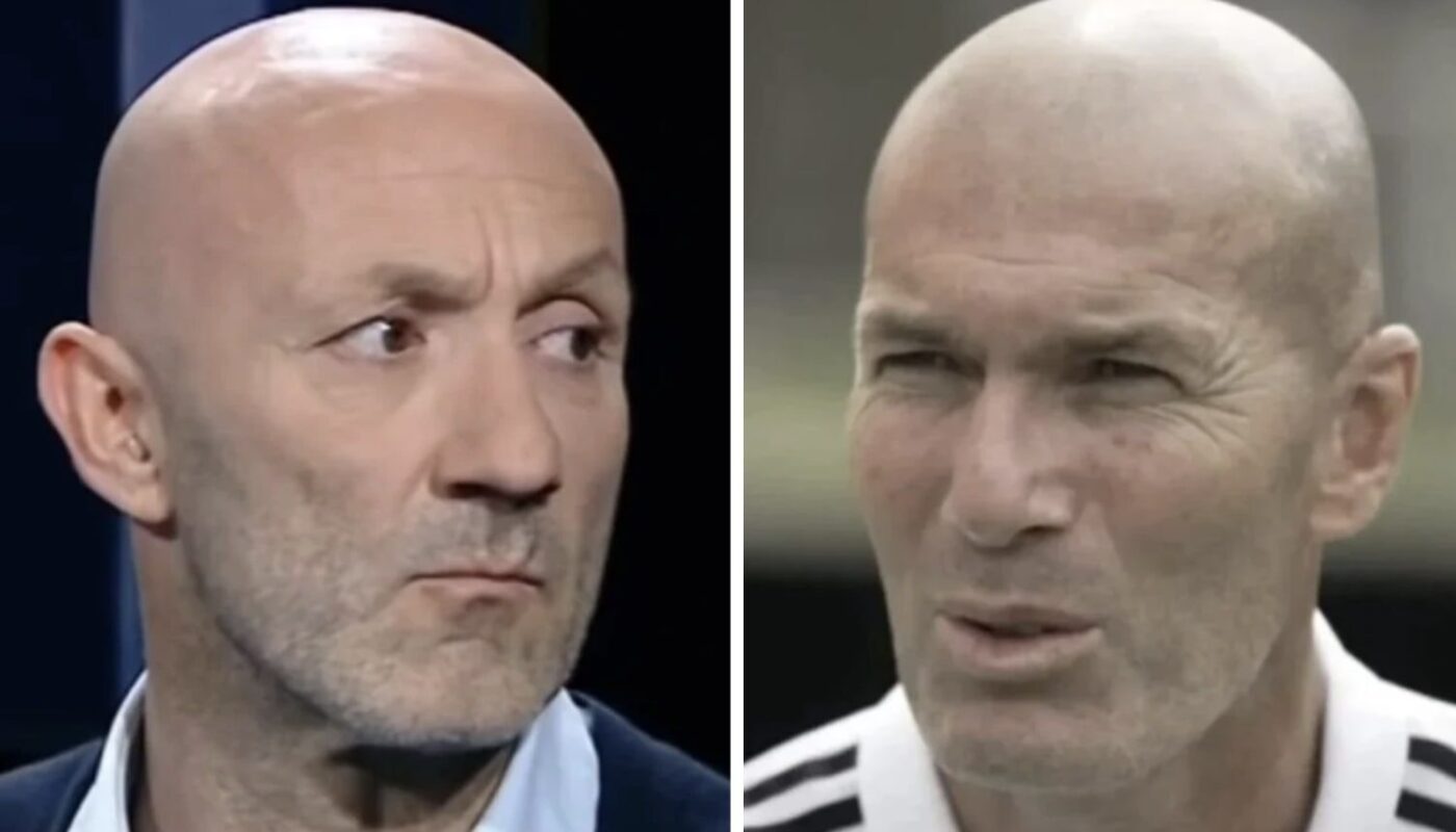 Fabien Barthez et Zinédine Zidane