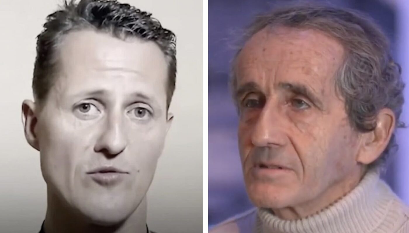 Michael Schumacher et Alain Prost