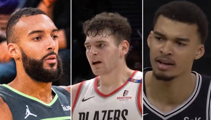 NBA Rudy Gobert, Donovan Clingan et Victor Wembanyama