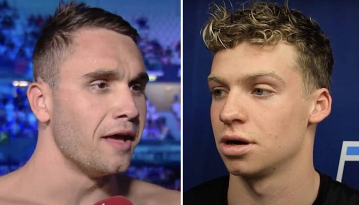 Kristof Milak et Léon Marchand