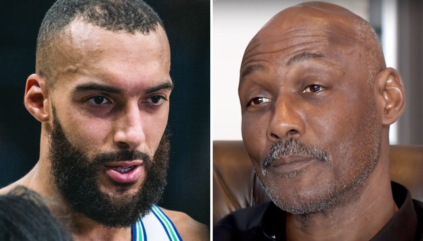 The French pivot Rudy Gobert (left) and the legend NBA Karl Malone (right)