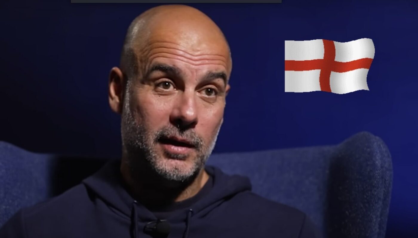 Pep Guardiola évoque l'Angleterre