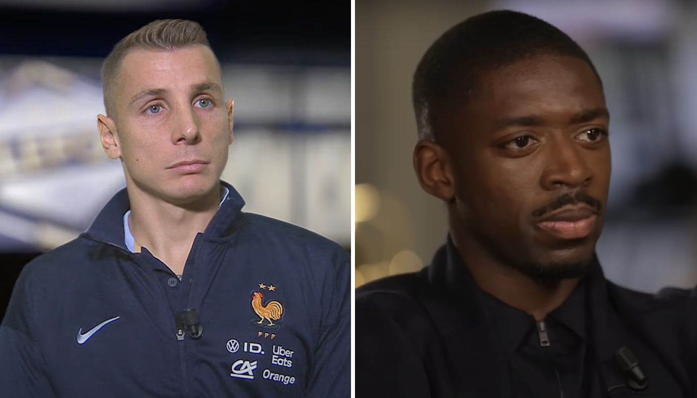 Lucas Digne et Ousmane Dembélé, deux internationaux français