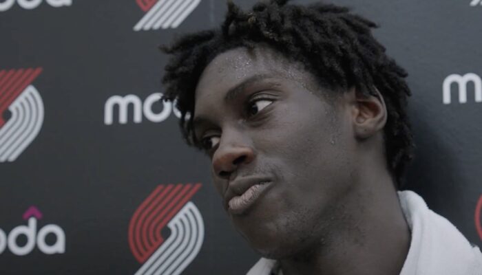 Le joueur NBA français des Portland Trail Blazers, Sidy Cissoko