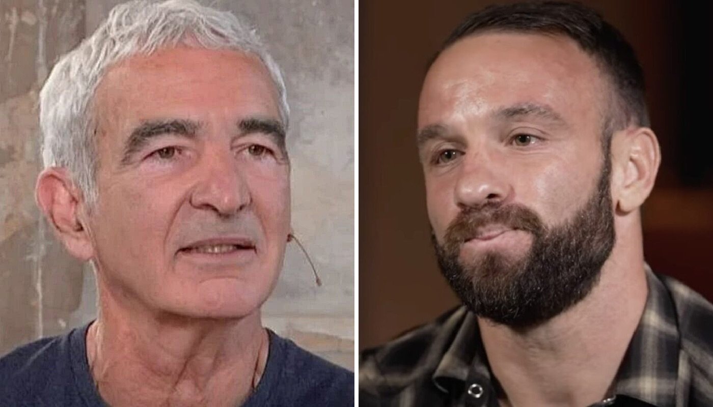 L'ancien sélectionneur de l'équipe de France, Raymond Domenech (gauche) et l'ex-international tricolore, Mathieu Valbuena (droite)