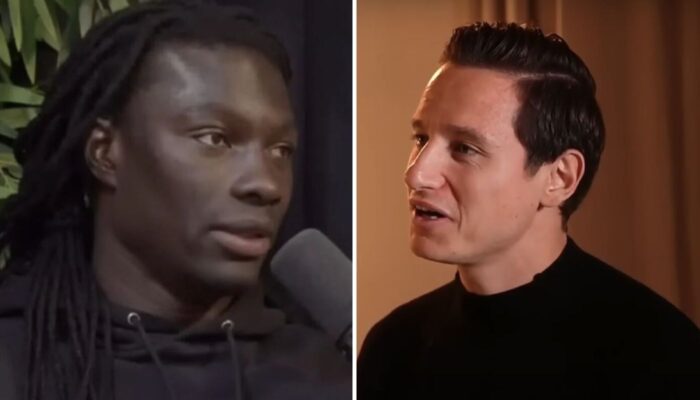 Bafétimbi Gomis et Florian Thauvin, deux anciens de l'OM