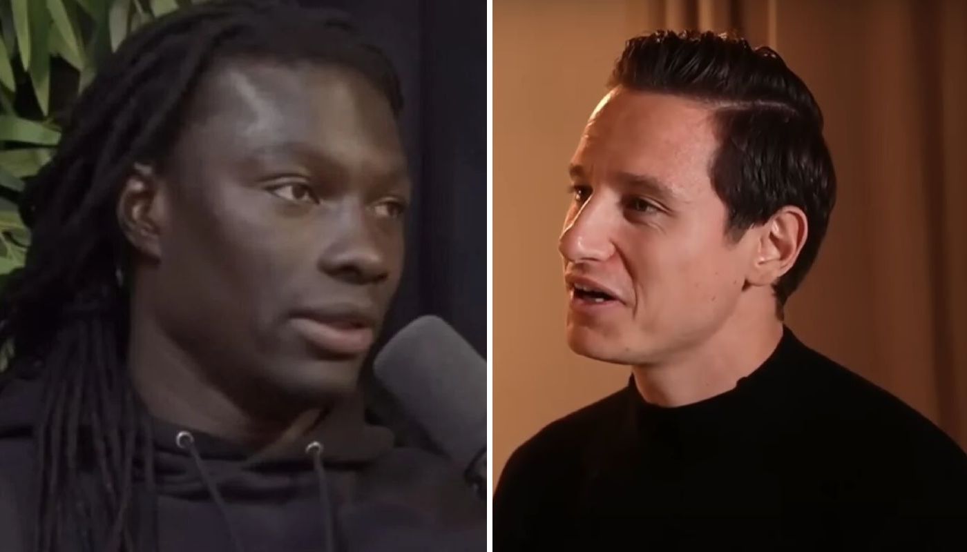 Bafétimbi Gomis et Florian Thauvin, deux anciens de l'OM