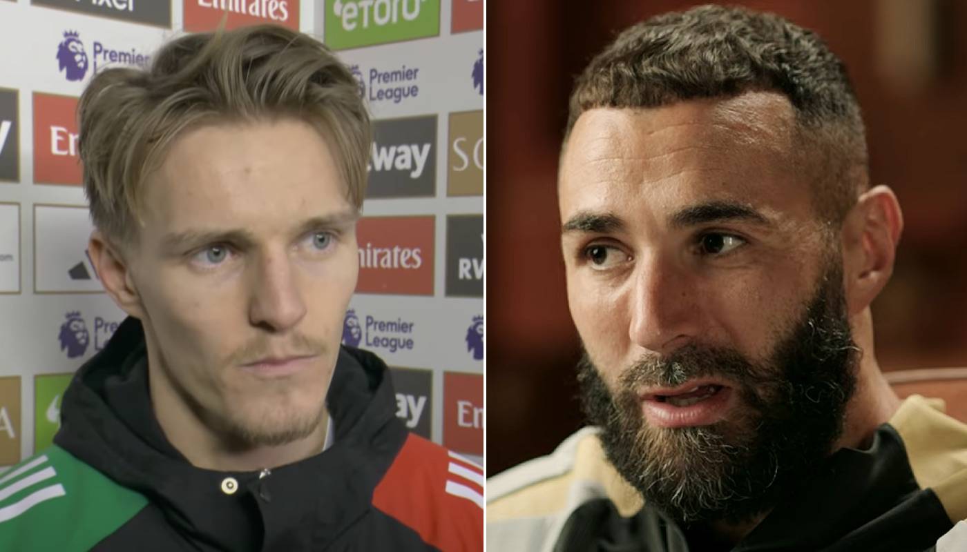 Martin Ødegaard et Karim Benzema