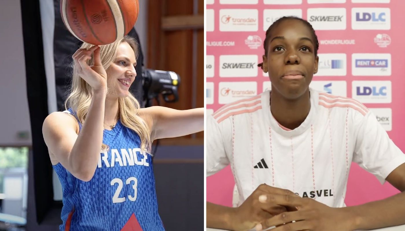 Marine Johannès et Dominique Malonga, deux joueuses des Bleues