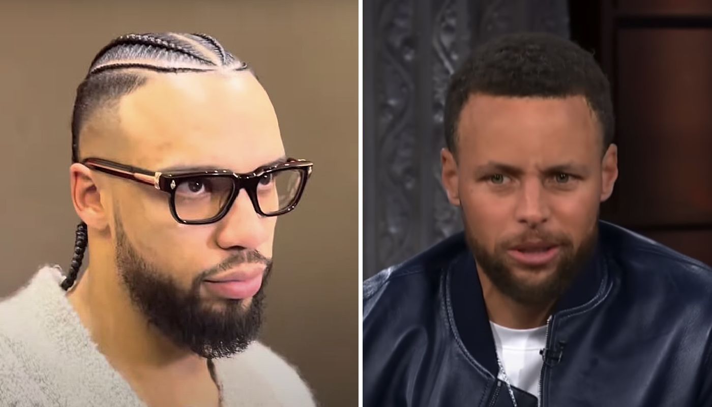 Dillon Brooks et Stephen Curry