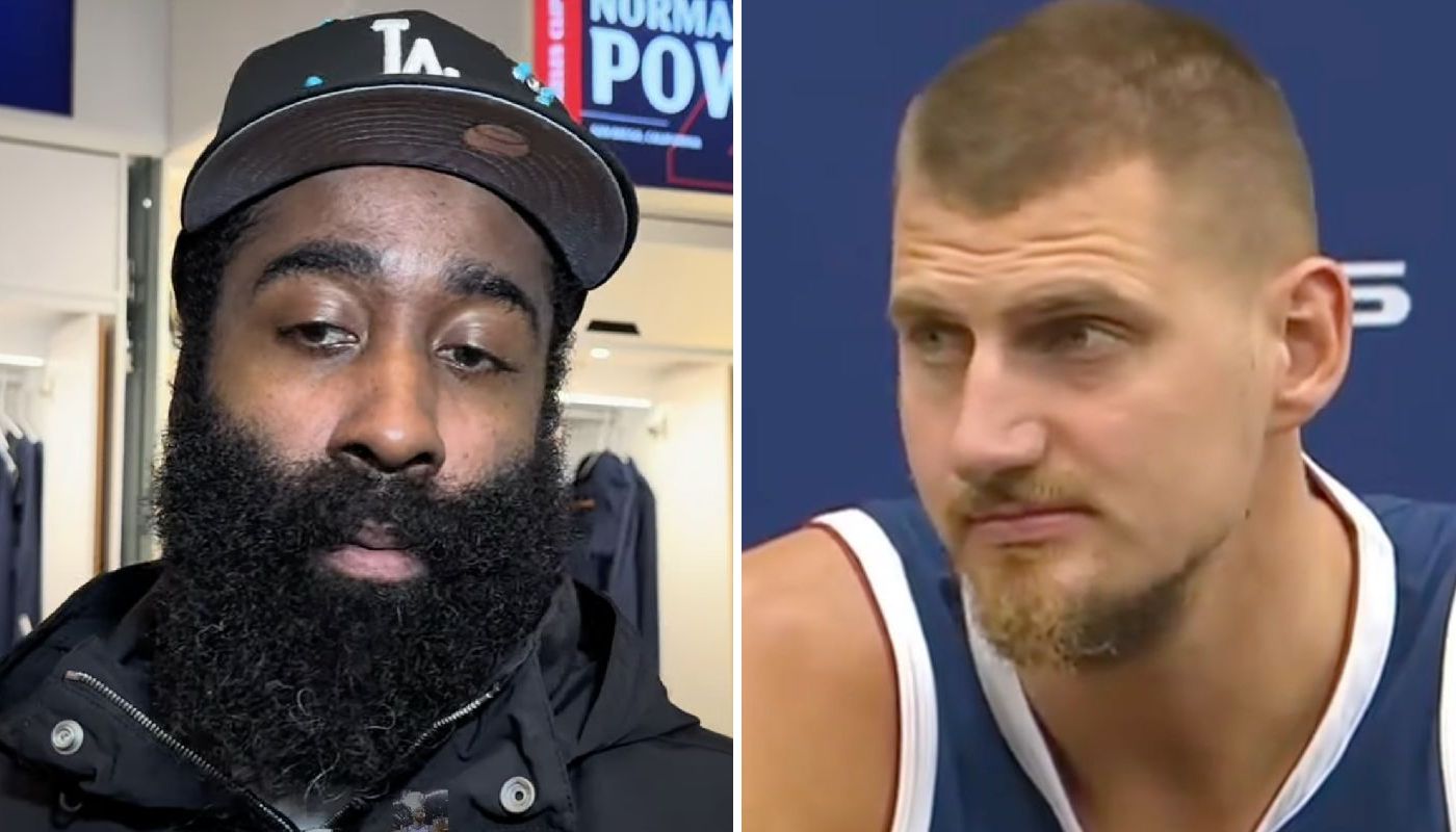 James Harden des Clippers et Nikola Jokic