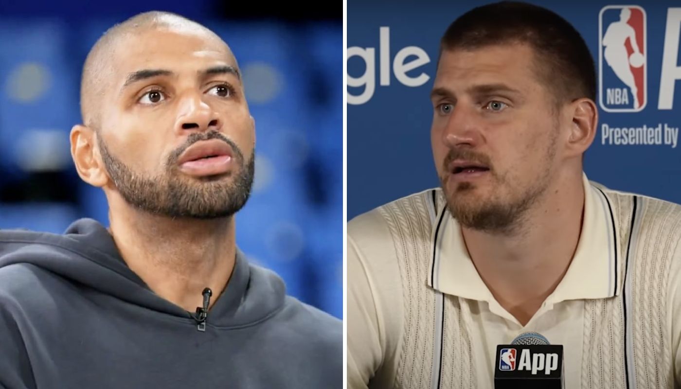 Nicolas Batum et Nikola Jokic