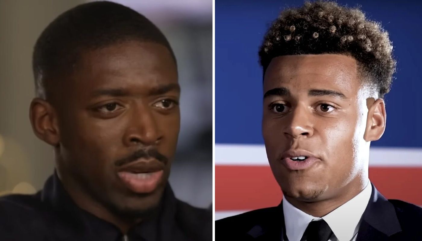 Ousmane Dembélé et Désiré Doué du PSG