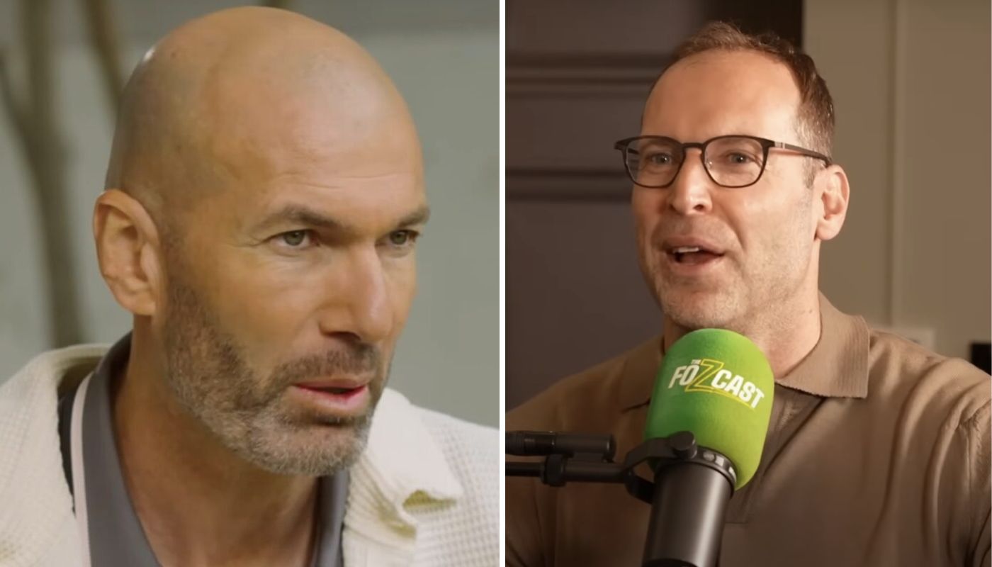 Zinédine Zidane et Petr Cech