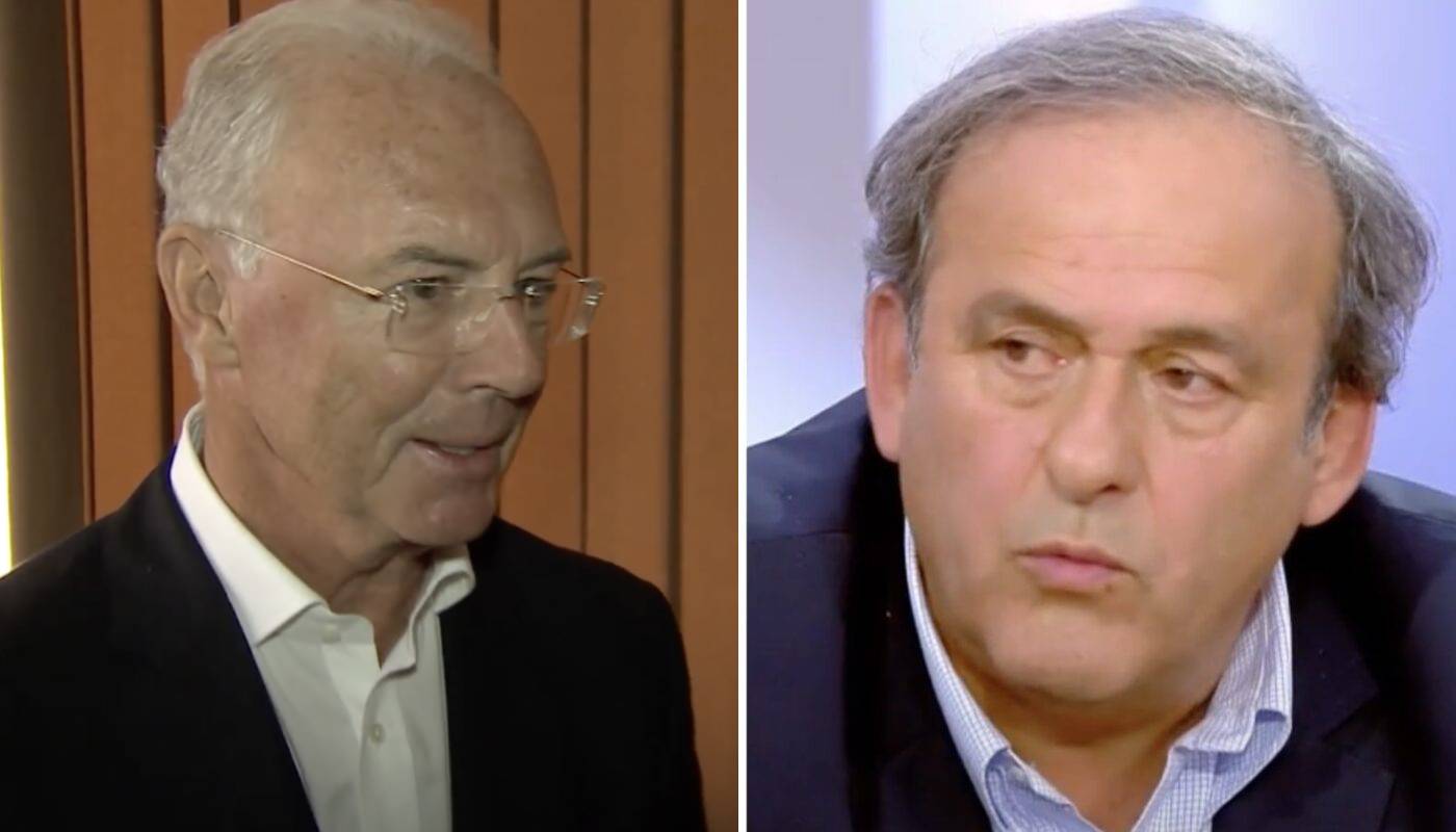 Franz Beckenbauer et Michel Platini