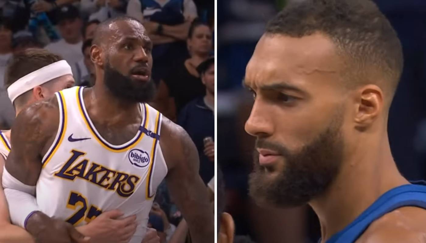 LeBron James et Rudy Gobert