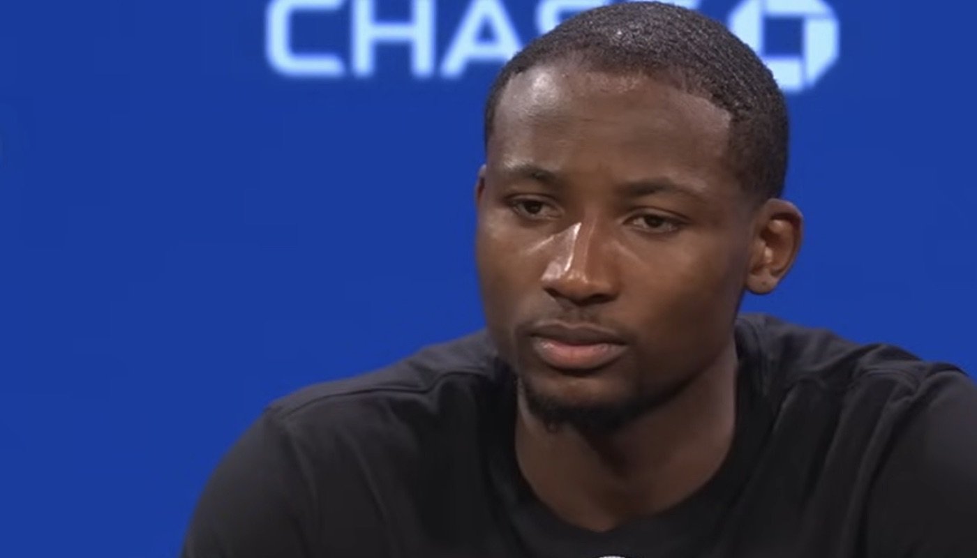 Le jeune joueur NBA des Golden State Warriors, Jonathan Kuminga