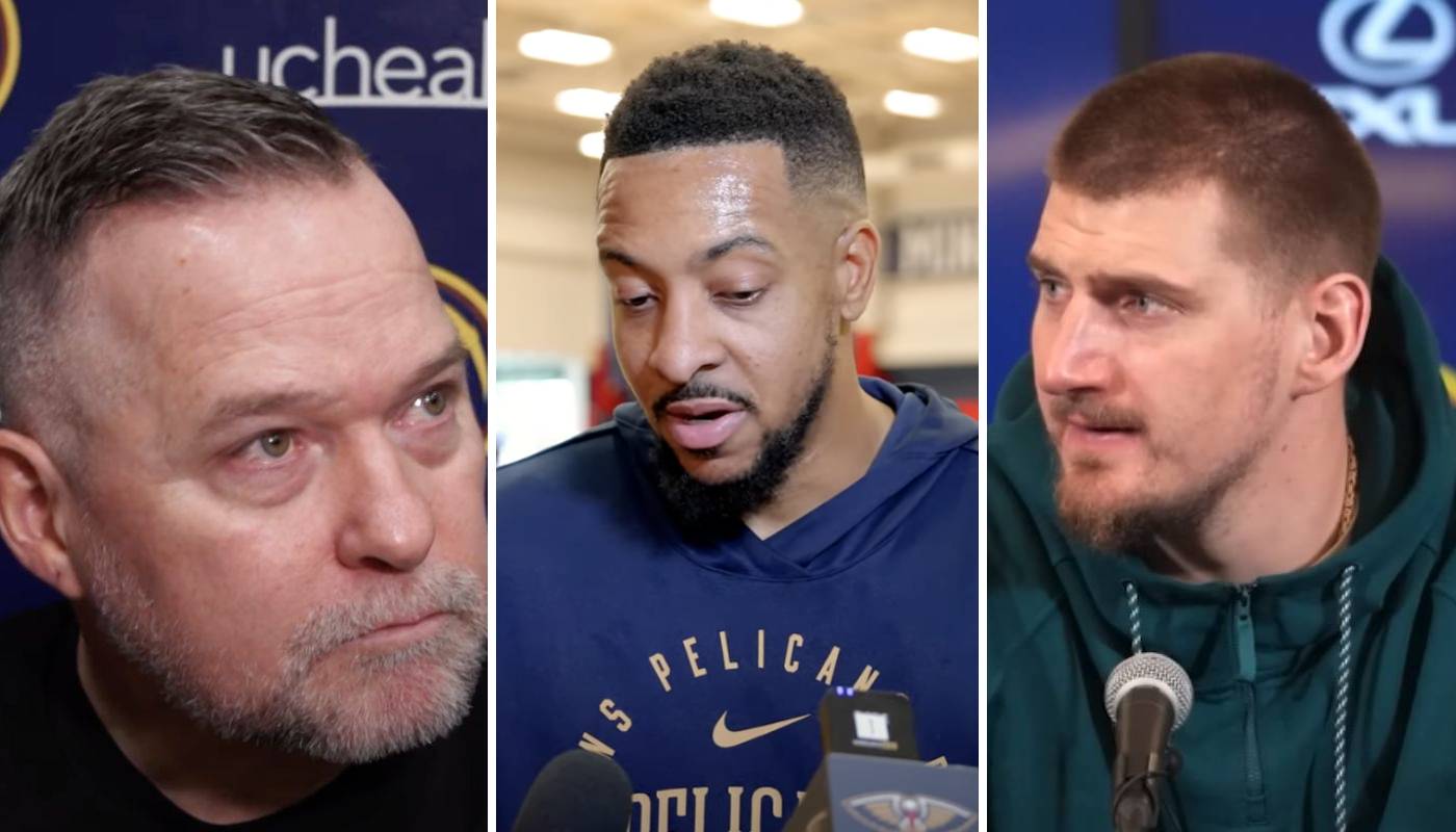 NBA Michael Malone, CJ McCollum et Nikola Jokic
