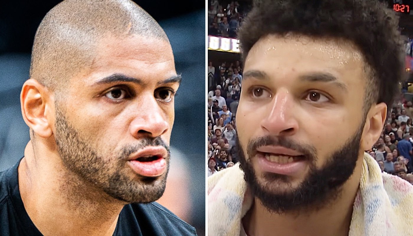 Les joueurs NBA Nicolas Batum (gauche) et Jamal Murray (droite)