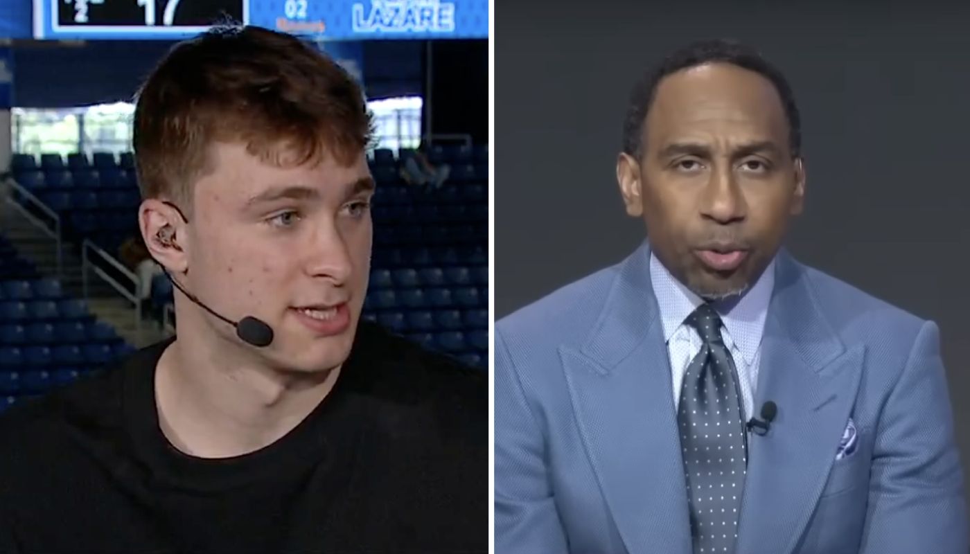 Cooper Flagg et Stephen A. Smith