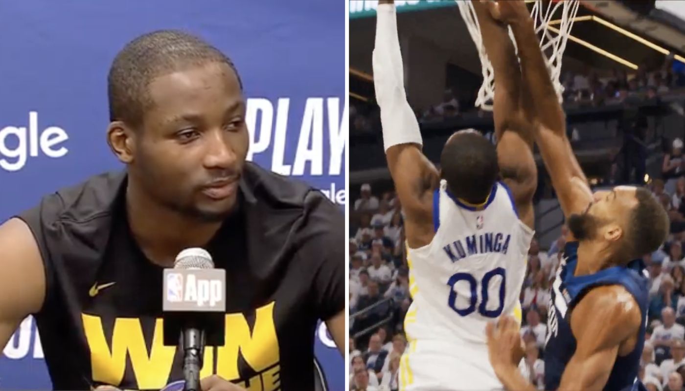 Jonathan Kuminga et son pster sur Rudy Gobert
