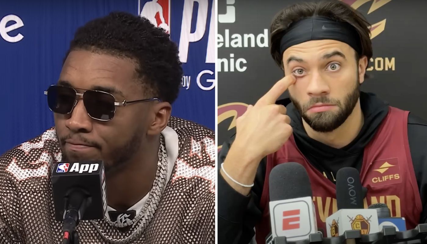 Donovan itchell et Max Strus, joueurs des Cavaliers