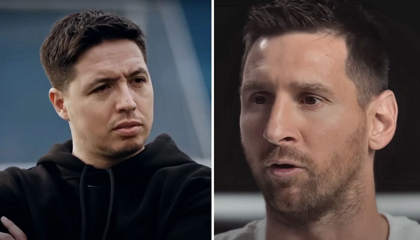Samir Nasri et Lionel Messi
