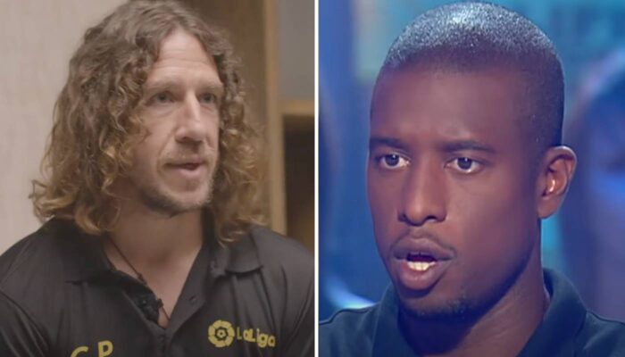 Carles Puyol et Philippe Christanval
