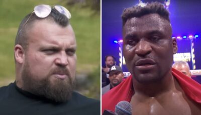Homme le plus fort du monde, Eddie Hall (156 kg) envoie un message terrifiant à Francis Ngannou