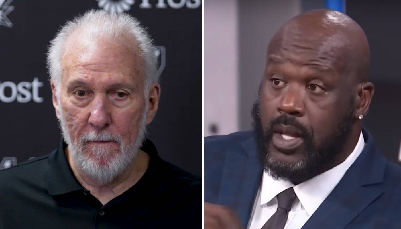 NBA Gregg Popovich et Shaquille O'Neal