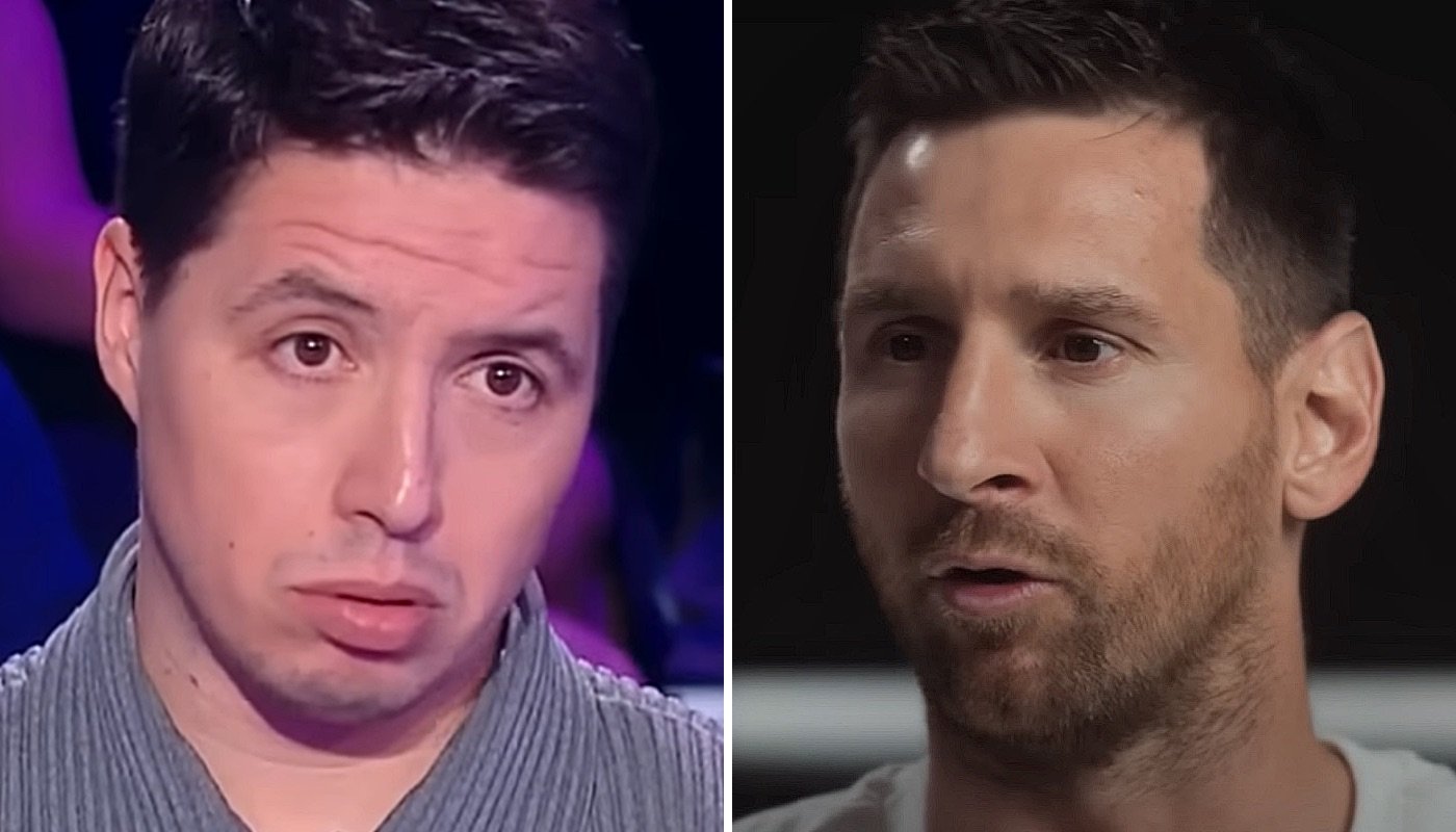Les stars du football Samir Nasri (gauche) et Lionel Messi (droite)