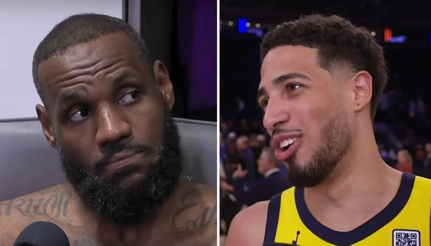 LeBron James et Tyrese Haliburton
