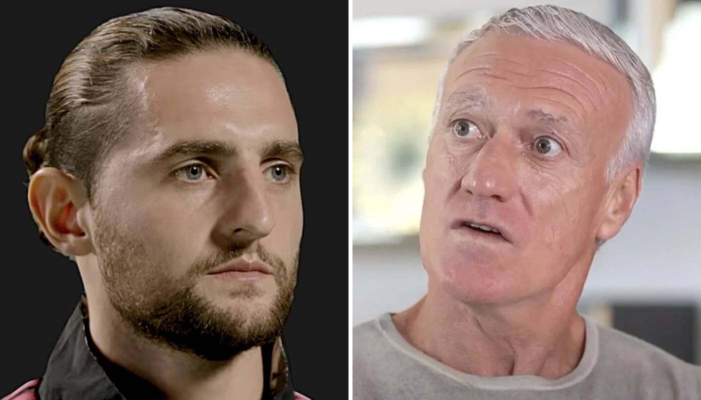 Adrien Rabiot et Didier Deschamps