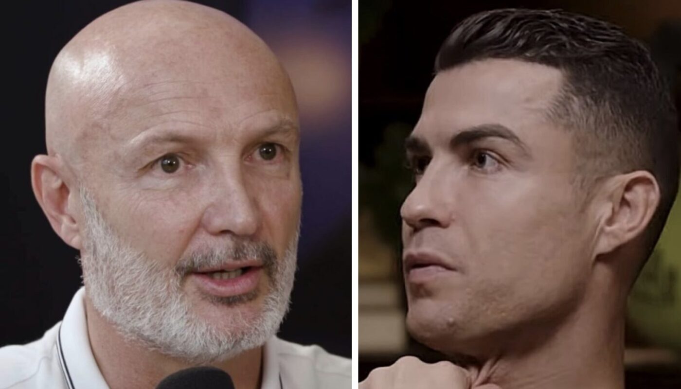 Frank Leboeuf et Cristiano Ronaldo