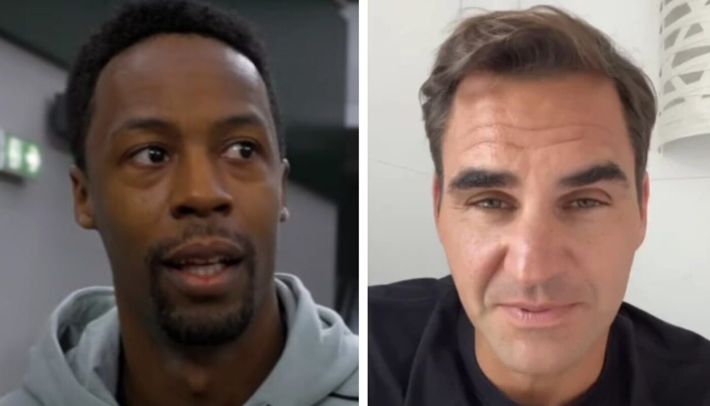 Gaël Monfils et Roger Federer