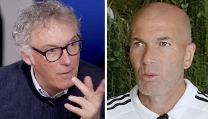 Laurent Blanc et Zinédine Zidane