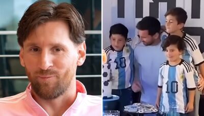 Les 3 fils de Lionel Messi sont-ils de futurs cracks ? Il répond cash : « Lui adore marquer »