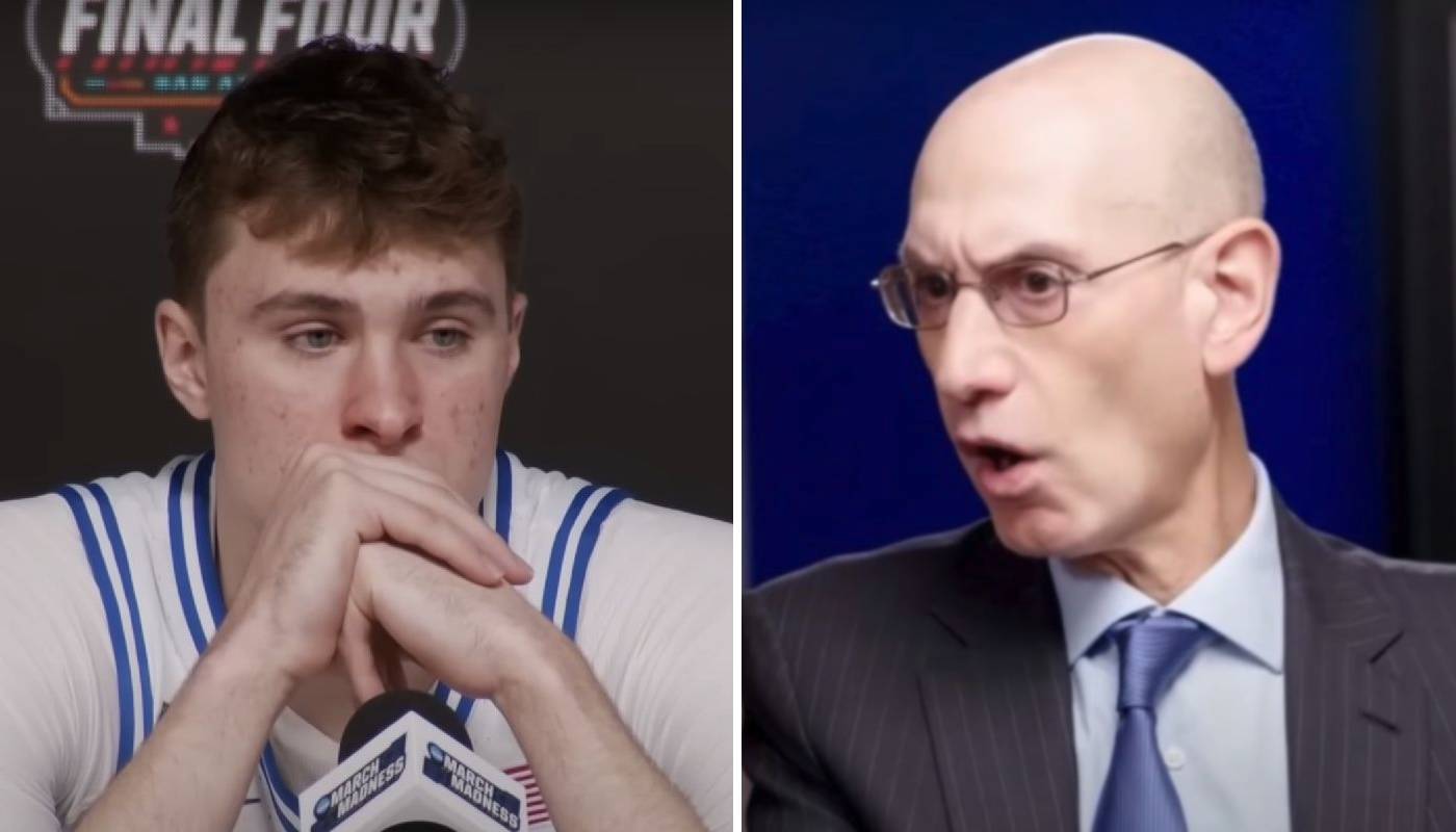 NBA Cooper Flagg et Adam Silver