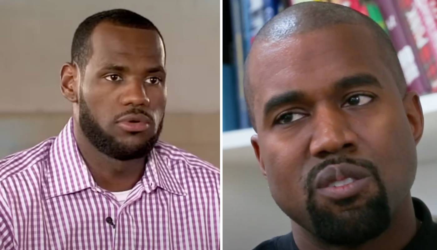 NBA LeBron James et Kanye West