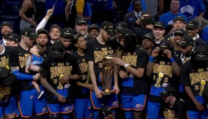 NBA Les joueurs du Thunder fêtent le titre