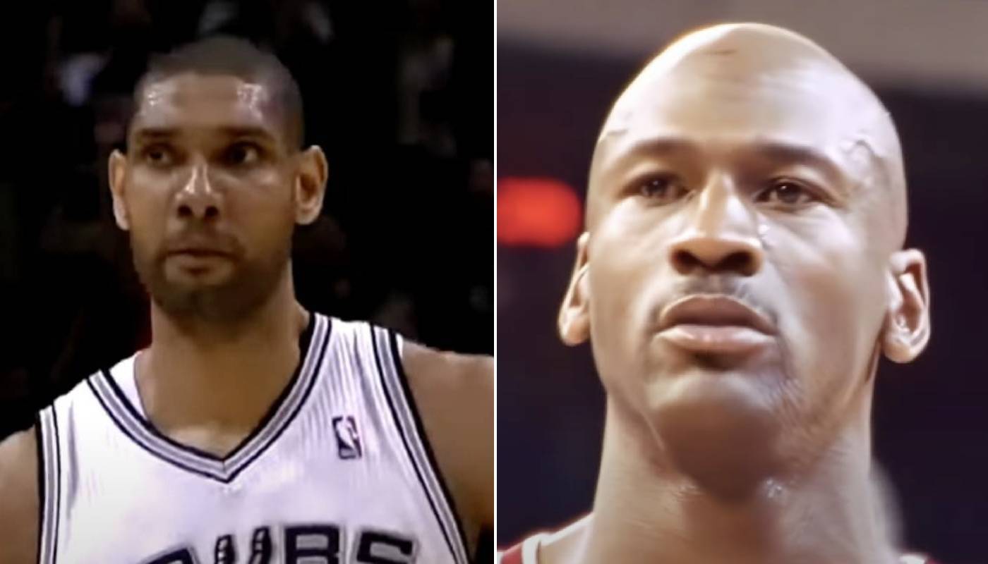 NBA Tim Duncan et Michael Jordan