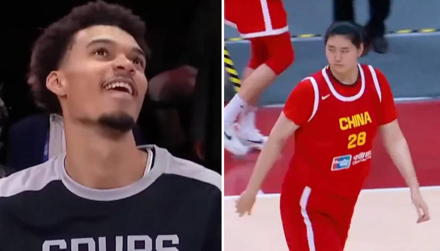 Victor Wembanyama et Zhang Ziyu