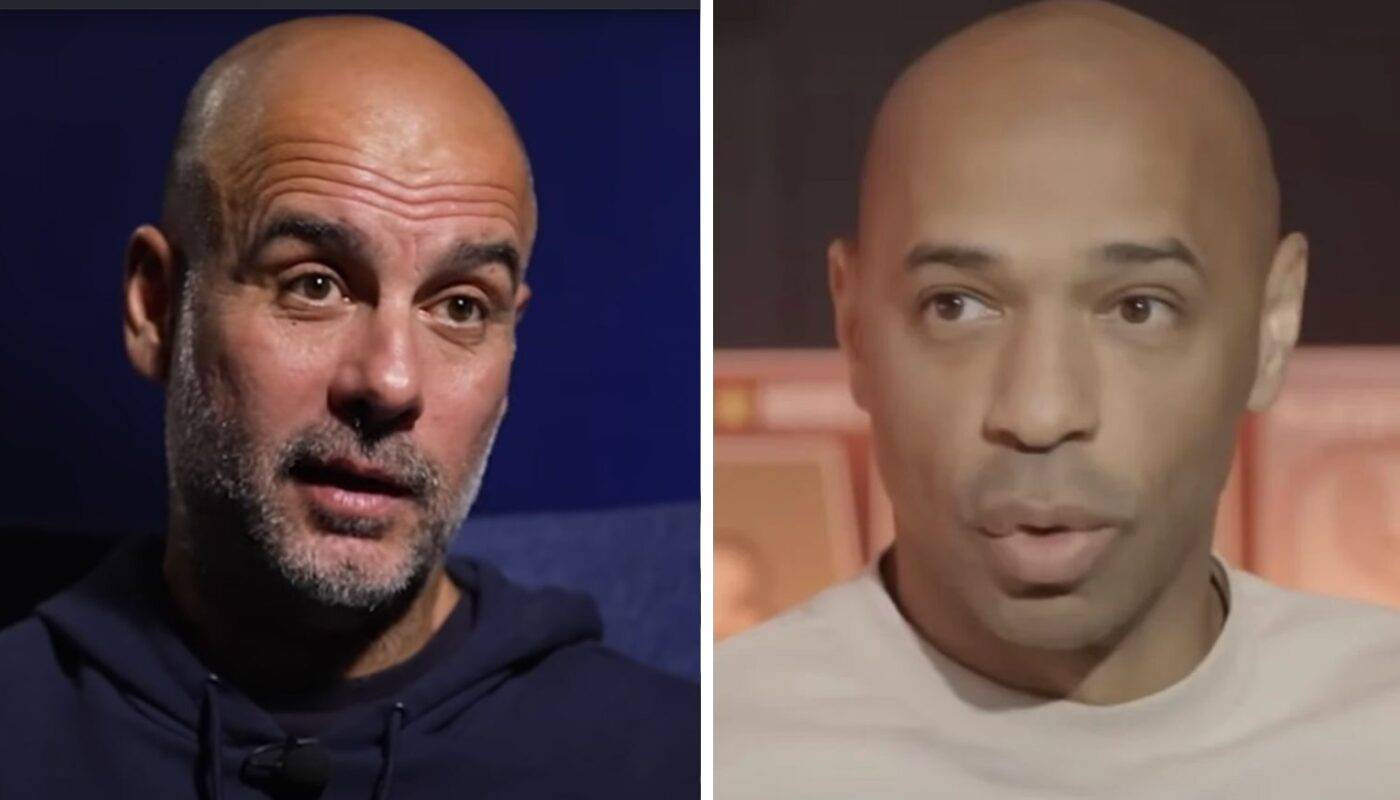 Pep Guardiola et Thierry Henry