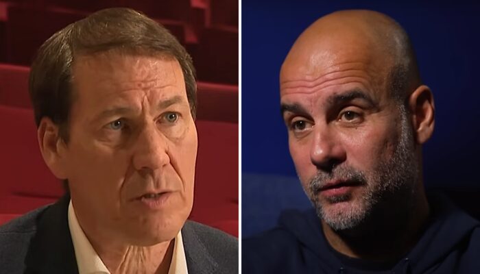 Les entraîneurs de football Rudi Garcia (gauche) et Pep Guardiola (droite)