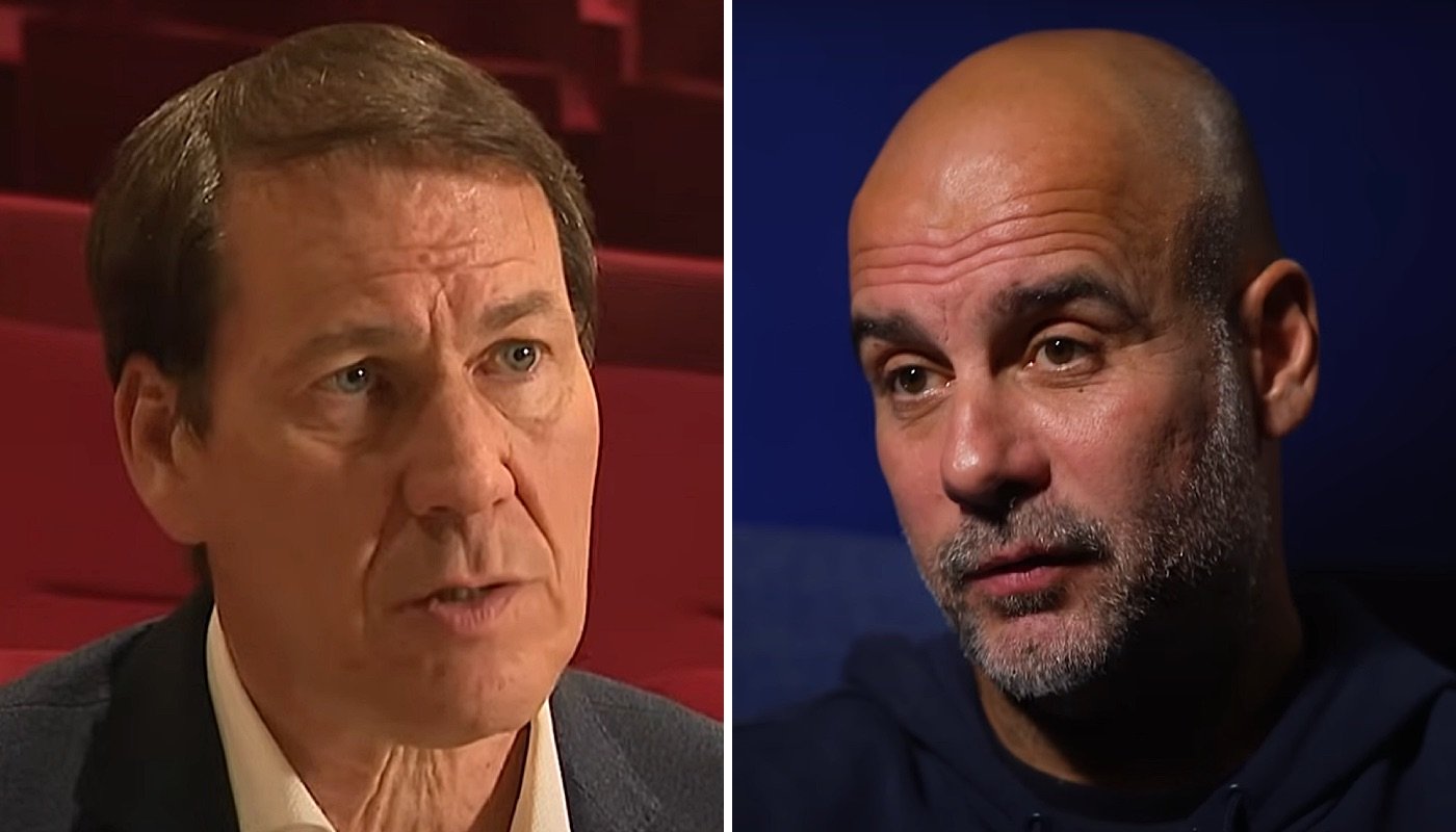Les entraîneurs de football Rudi Garcia (gauche) et Pep Guardiola (droite)