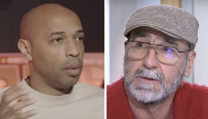 Thierry Henry et Eric Cantona