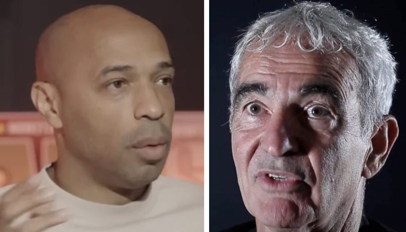 Thierry Henry et Raymond Domenech